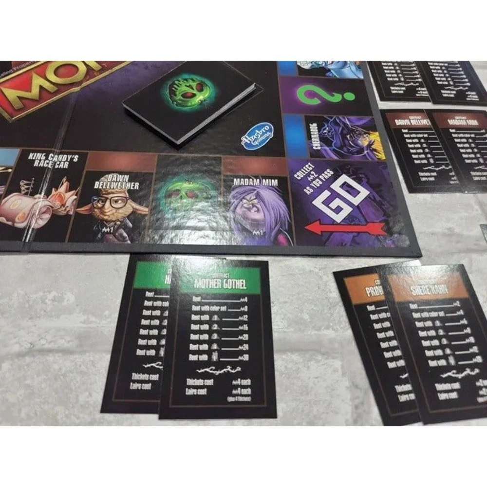 Monopoly: Disney Villains Edition Board Game for Kids Ages 8+ COMPLETE LIKE NEW!